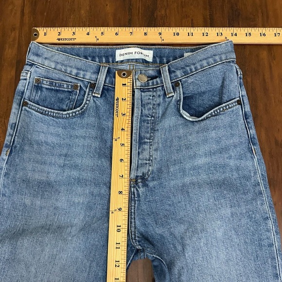 ARITZIA DENIM FORUM The Yoko High Rise Slim Jeans Picture This Bleu - Picture 12 of 14
